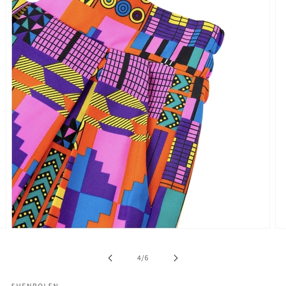 SHENBOLEN
African Ankara Dresses For Women ClothVibrant Multicolor A-Line Skirt - Picture 6 of 9